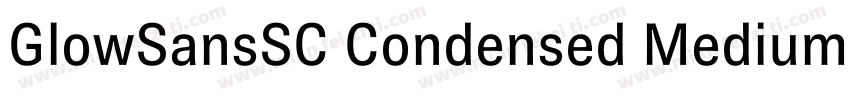 GlowSansSC Condensed Medium BrownSt字体转换